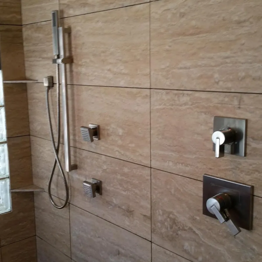 Shower fixture installation for Water Heater Replacement in Topeka